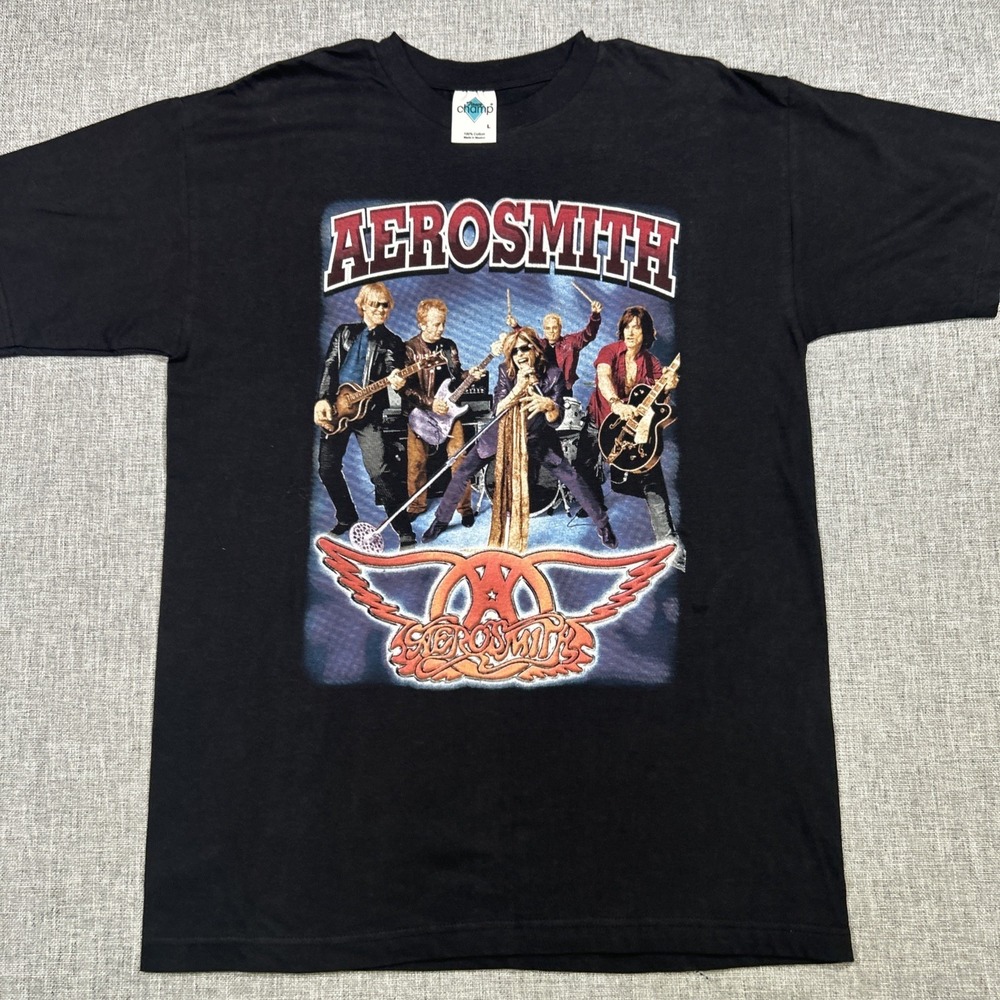 VTG Aerosmith Fuel Shirt Sz L 2001 Just Push Play Tour Band T Y2K Deadstock
